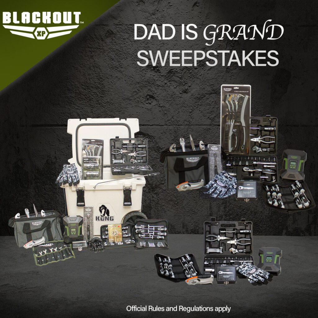 Enter the Blackout XP Dad is GRAND Sweepstakes this Father’s Day!