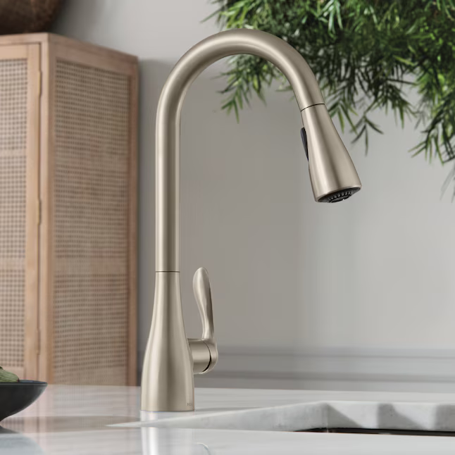 The Moen Georgene Pull-Down Kitchen Faucet: The Clean, Powerful Choice for Your Kitchen